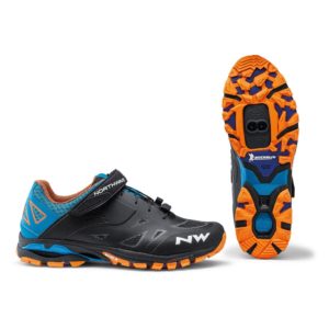 Zapatillas Northwave Spider 2 Negra Azul Naranja