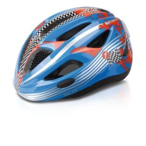 XLC BH-C17 casco niño Cars 9 agujeros azul
