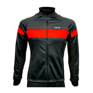 Chaqueta invierno ULD termico cortaviento membrana Tek Hydro Repellent rojo/negro