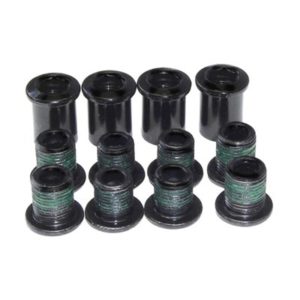 Kit de tornillos de plato SRAM 4 brazos doble RG Long Steel acero negro