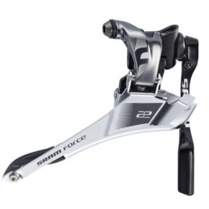 Desviador SRAM Force 22 Yaw Braze-on con protector anti salida cadena ( Saldare )