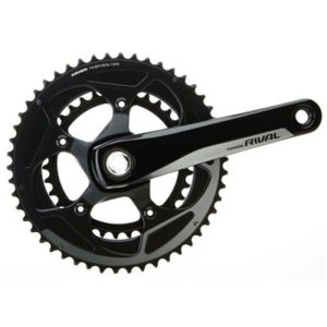 Juego de bielas y platos SRAM Rival BB30 Yaw 11V 36x52dientes 170 mm negro sin cazoletas