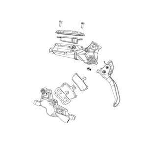 Juego de abrazaderas SRAM Matchmaker X acero inox. tornillos arcoiris (compatible con SRAM MMX)