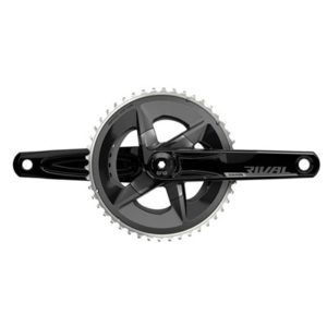 Juego de bielas y platos SRAM Rival D1 Dub 107 BCD 160 mm 46x33D 12V aluminio negro sin cazoletas
