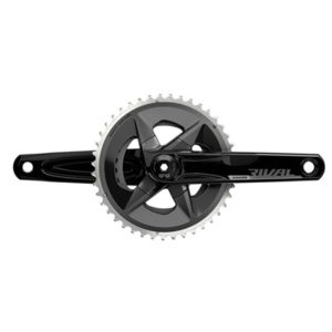 Juego de bielas y platos SRAM Rival D1 Dub 94 BCD 165 mm 43x30D 12V aluminio negro sin cazoletas