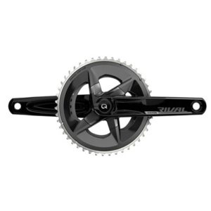 Juego de bielas potenciometro SRAM Rival D1 Quarq Dub 107 BCD 160 mm 46x33D Yaw aluminio negro s.caz