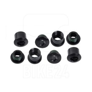 Kit 4 tornillos de plato Truvativ para 1V y protector de cadena aluminio negro
