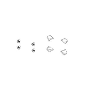 Kit 4 tornillos de plato SRAM XX1 1V aluminio gris