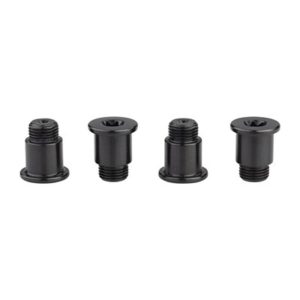 Kit tornillos plato SRAM Force 4 brazos 2X 107 BCD aluminio negro