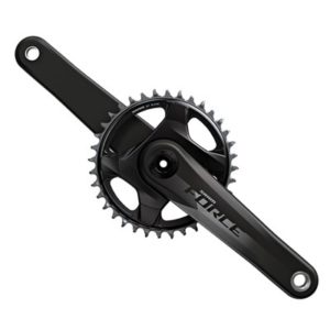 Juego de bielas y plato SRAM Force XPLR D1 Dub Direct mount 170 mm 46D 12V carbono negro brillo