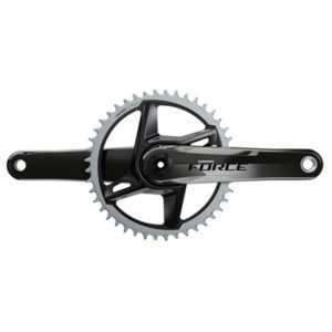Juego de bielas y plato SRAM Force Wide XPLR D1 Dub Direct mount 175 mm 40D 12V carbono negro brillo