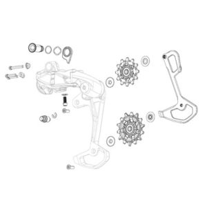Juego de ruletas SRAM cambio GX Eagle AXS