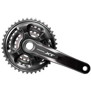 Juego de bielas y platos Deore XT Shimano FC-M8000 Hollowtech II 175 mm 22x30x40 11V.negro (con eje)