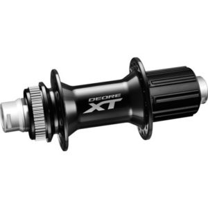 Buje trasero Deore XT Shimano FH-M8010 disco 32 agujeros Center Lock 142 mm eje pasante 12 mm negro
