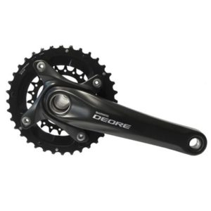 Juego de bielas y platos Deore Shimano FC-M617 175 mm 24x38 negro (sin proteccion)