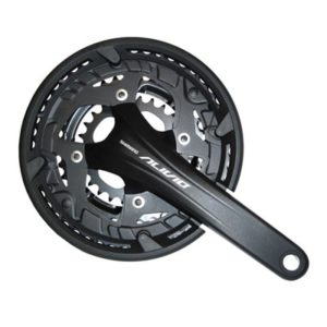 Juego de bielas y platos Alivio Shimano FC-T4060 175 mm 22x32x44 9V.negro (con protector)