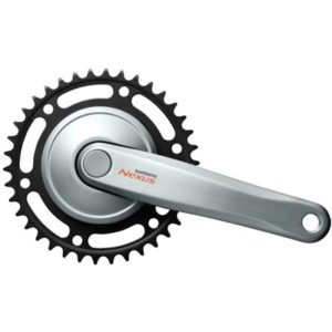 Juego de bielas y plato Nexus Shimano FC-C6000 170 mm 38 dientes plata (sin protector)