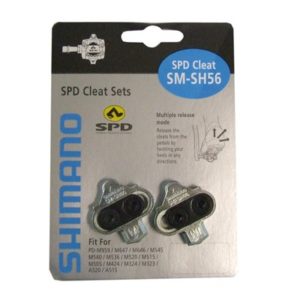 Juego de calas Shimano SPD SM-SH56 desenganche multiple plata