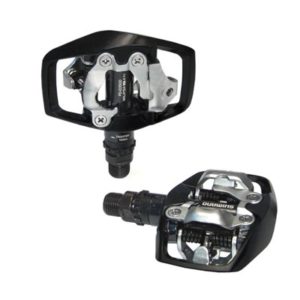Pedales Shimano SPD PD-ED500 9/16" sin reflectantes calas SM-SH56 incluidas negro