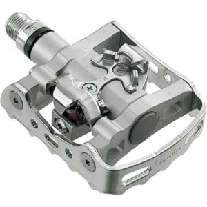 Pedales Shimano SPD PD-M324 fijacion 1 cara 9/16"sin reflectantes plata (en carton)
