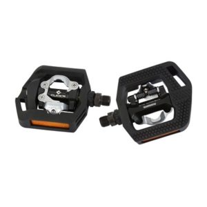 Pedales Shimano Trekking SPD PD-T421 fijacion 1 cara dureza regulable ,calas incluidas negro