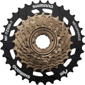 Piñon Shimano MF-Tz500 oro 7V.(14-28)(14/16/18/20/22/24/28)