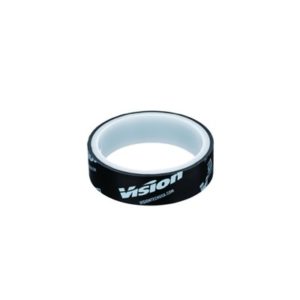 Cinta llanta tubeless Vision 25 mm 8 M negro con logo