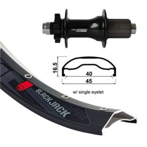 XLC rueda trasera 27.5 eje 12mm-148mm 6 agujeros negra