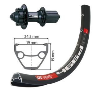 XLC rueda trasera 29 llanta DT Swiss eje 135mm 6 agujeros negra