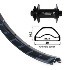 XLC TA-15 rueda del.29"rodi ready 25 disco 32 aguj.6 tornill.110x15mm Boost V.8.5mm 622-25 c/ojet.N