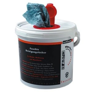 Toallitas humedas ZVG Wiper Bowl con dispensador aproximadamente 25x25 cm (72 unidades)