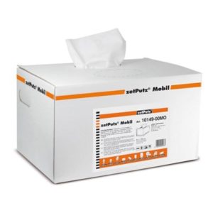 Toallitas con dispensador ZVG Multitex Zetputz Mobil 38x42 cm blanco (200 unidades)