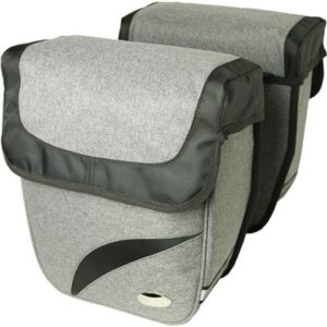 Juego de alforjas Haberland Trend M Deluxe 27x31x11 gris 18 litros