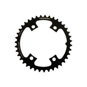 Plato Stronglight compatible Durace/Ultegra Di2 110 38 dientes 4 brazos negro