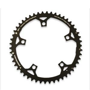 Plato Stronglight Ct2 adaptable Campagnolo negro 53 dientes