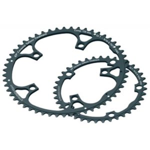 Plato Stronglight Ct2 adaptable Campagnolo negro 50 dientes