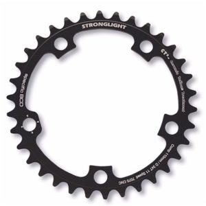 Plato Stronglight Ct2 adaptable Campagnolo negro 42 dientes