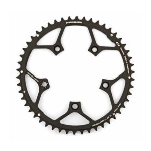 Plato Stronglight CT2 110 mm adaptable Campagnolo 11V negro 50 dientes