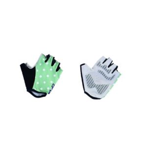XLC CG-S10 guantes cortos verde puntos blancos