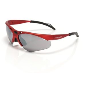 XLC SG-C02 gafas Tahiti montura roja, cristal espejo