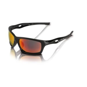 XLC SG-C16 gafas Kingston montura negra, cristal rojo espejo