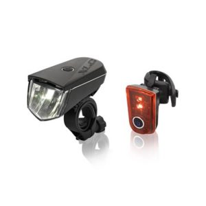 XLC CL-S18 set faro a bateria Sirius B20 LED con reflectante 20 lux+luz trasera