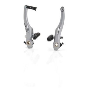 XLC BR-V03 frenos V-Brake aluminio 70mm brazo 110mm para rueda delantera o rueda trasera plata