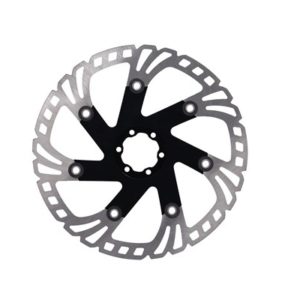 XLC BR-X113 disco de freno 6 agujeros 220 mm acero negro/plata