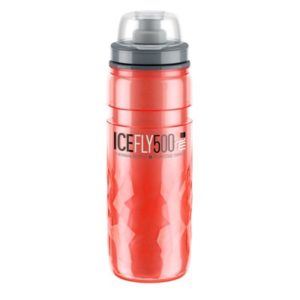 Bidon Elite Ice Fly rojo 500 ml
