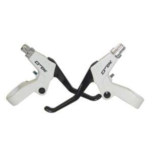 XLC BL-V01 par de manetas blanco/negro aluminio para Rapid Fire/VBrake