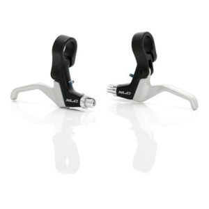 XLC BL-V03 juego de manetas de freno Mini-V-Brake,U-Brake,Cantilever aluminio negro/plata