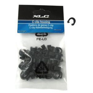 XLC BR-X30 bolsa de 50 unidades de clip para fundas de cable negro