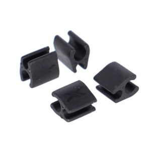 XLC BR-X121 kit clips para cable Di2 2.5mm funda 4mm (4 uds)