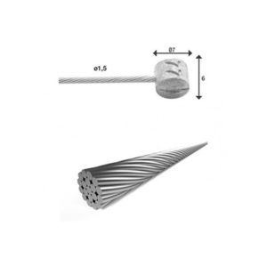 XLC BR-X85 cable de freno MTB Ø1.5 mm 2000 mm para Shimano/Campagnolo/SRAM